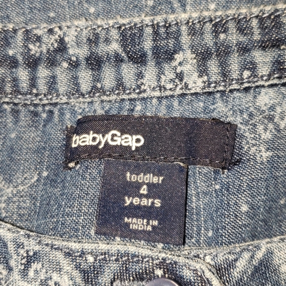 Baby Gap Jean Floral Print Romper Size 4T - Picture 5 of 14